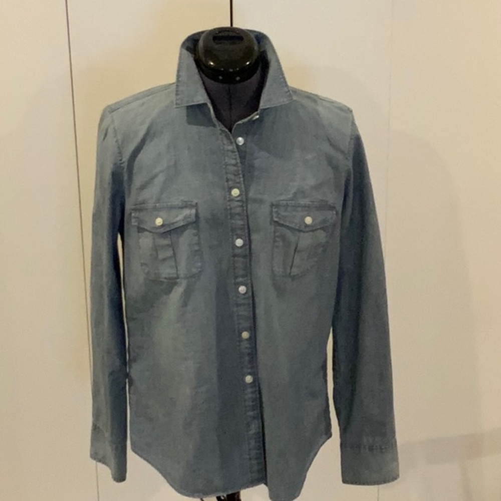 J Crew  Denim Button Down Shirt